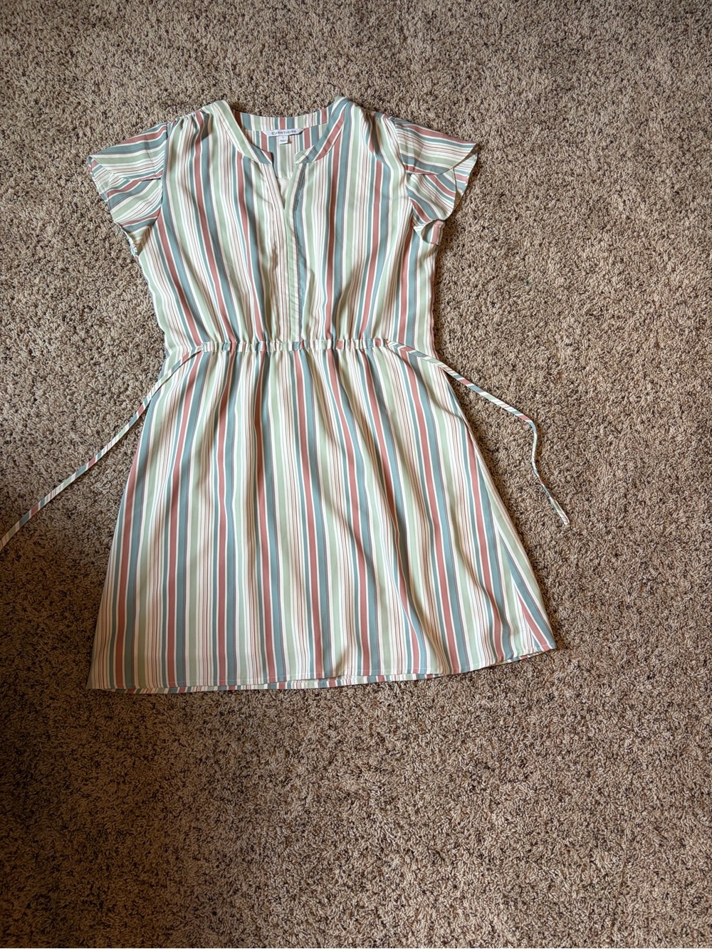 41 Hawthorn Women’s Striped Tie-Waist Dress - Multi Color